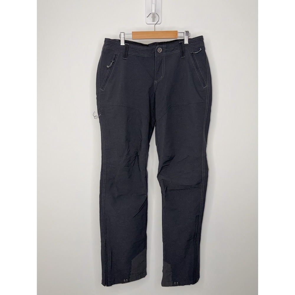 Kuhl KLASH Pants Womens 10 Gotham Gray Soft Shell Hiking Water Resistant Stretch